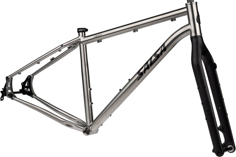 Salsa Fargo Ti Frameset - 29", Titanium, Raw, X-Small