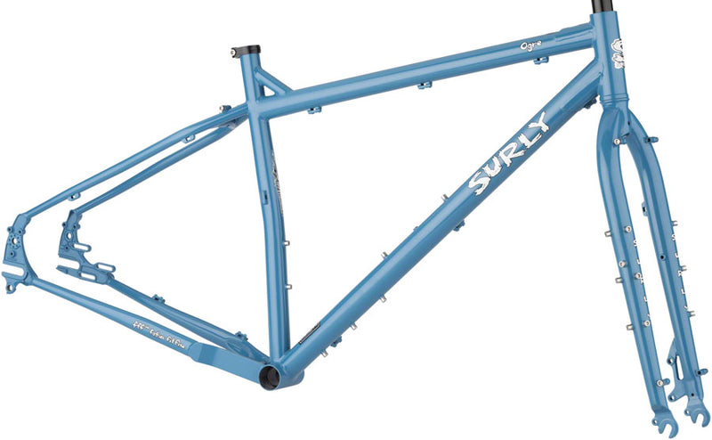 Surly Ogre Frameset - 29", Steel, Cold Slate Blue, Large