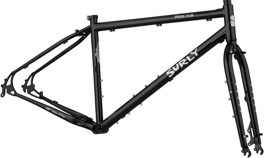 Surly Bridge Club Frameset - 27.5"/700c, Steel, Black, Large