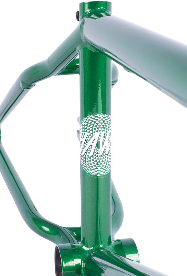 Cult Hawk BMX Frame - 21.25" TT, Metallic Green