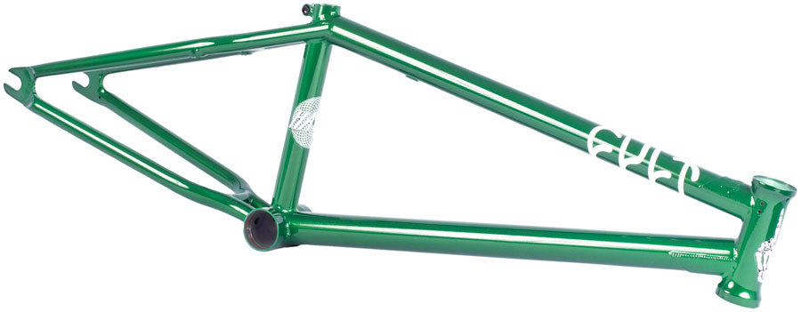 Cult Hawk BMX Frame - 20" TT, Metallic Green