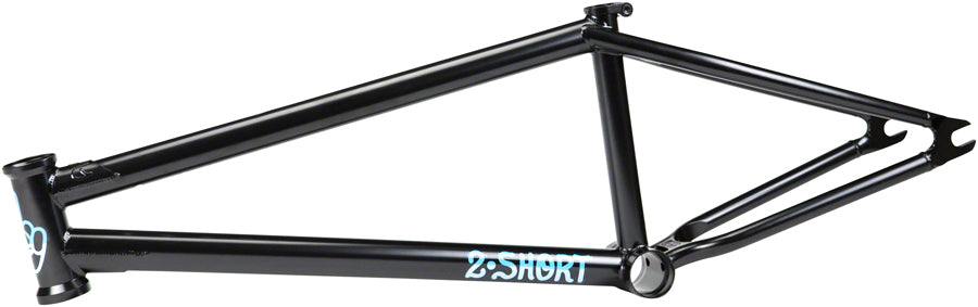 Cult 2 Short BMX Frame - 21"TT, Black