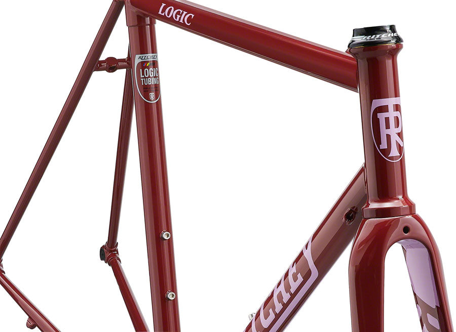 Ritchey Road Logic Frameset - 700c, Steel, Red, 57cm