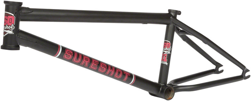 BSD Sureshot BMX Frame - 20.7" TT, Flat Black