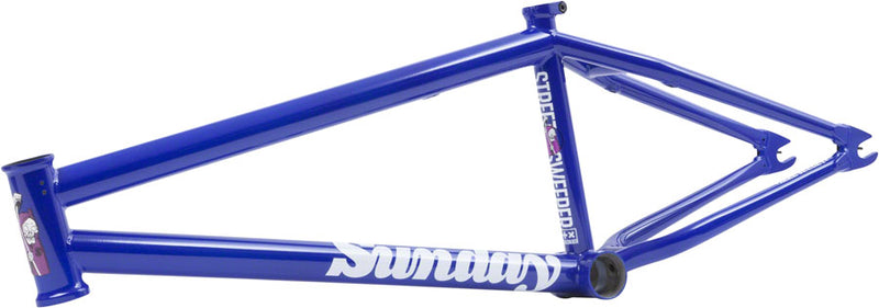 Sunday Street Sweeper BMX Frame - 21" TT, Gloss Metallic Blue