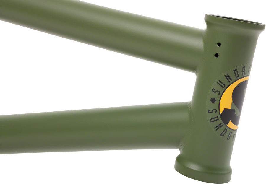 Sunday Nightshift BMX Frame - 20.75" TT, Matte Army Green