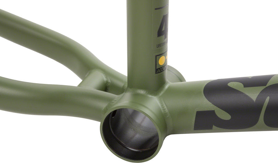 Sunday Nightshift BMX Frame - 20.75" TT, Matte Army Green