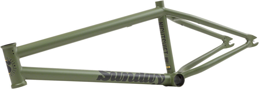 Sunday Nightshift BMX Frame - 20.5" TT, Matte Army Green