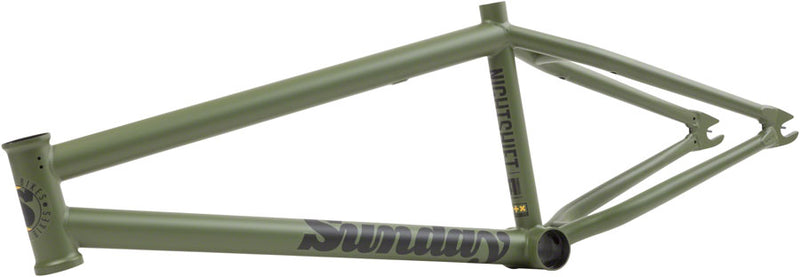 Sunday Nightshift BMX Frame - 21.25" TT, Matte Army Green