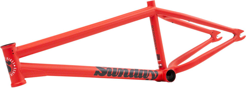 Sunday Soundwave BMX Frame - 20.5" TT, Matte Fire Engine Red