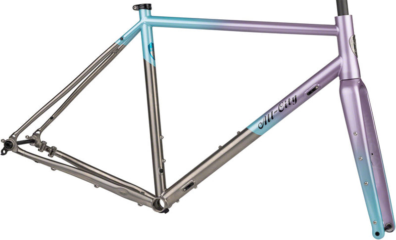 All-City Cosmic Stallion Ti Frameset - 700c/650b, Titanium, Laser Prism, 46cm