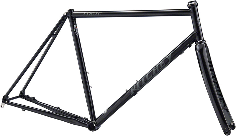 Ritchey Road Logic Disc Frameset - 700c, Steel, Black with Grey Logo, 57cm