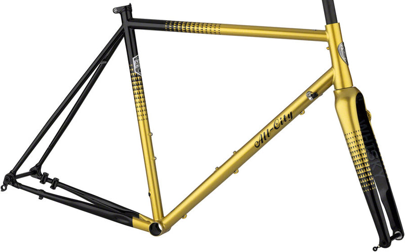 All-City Zig Zag Frameset - 700c, Steel, Golden Leopard, 61cm