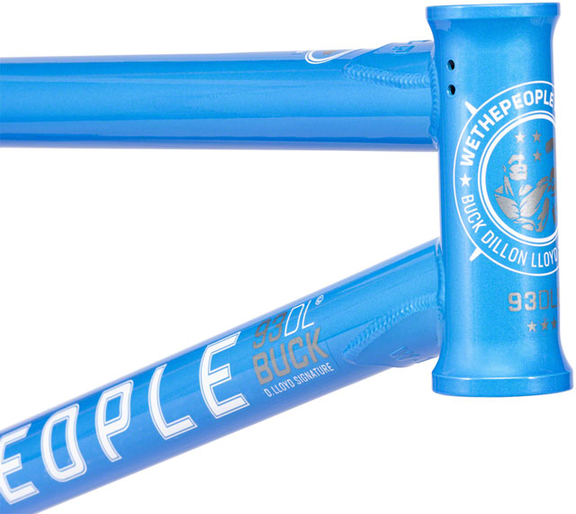 We The People Buck BMX Frame - 21.25" TT, Metallic Sky Blue