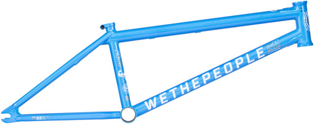 We The People Buck BMX Frame - 21.25" TT, Metallic Sky Blue