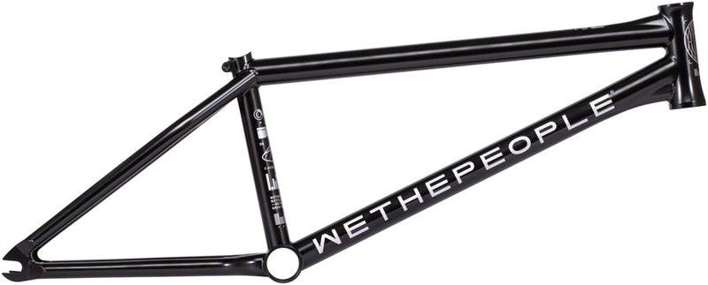 We The People Network BMX Frame - 20.8" TT, Black