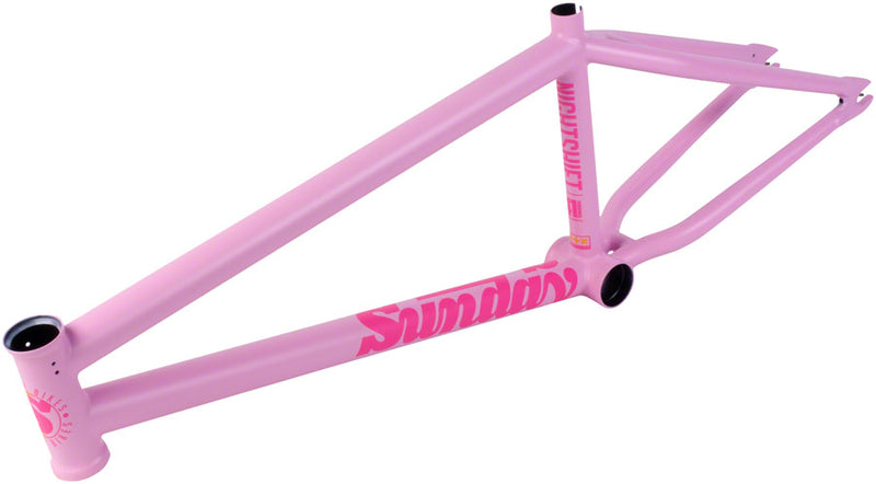 Sunday Nightshift BMX Frame - 21.25" TT, Pale Pink