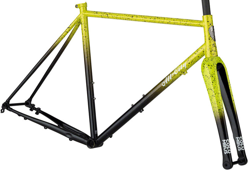 All-City Macho King A.C.E. Frameset - 700c, Steel, Yellow Fade Splatter, 49cm