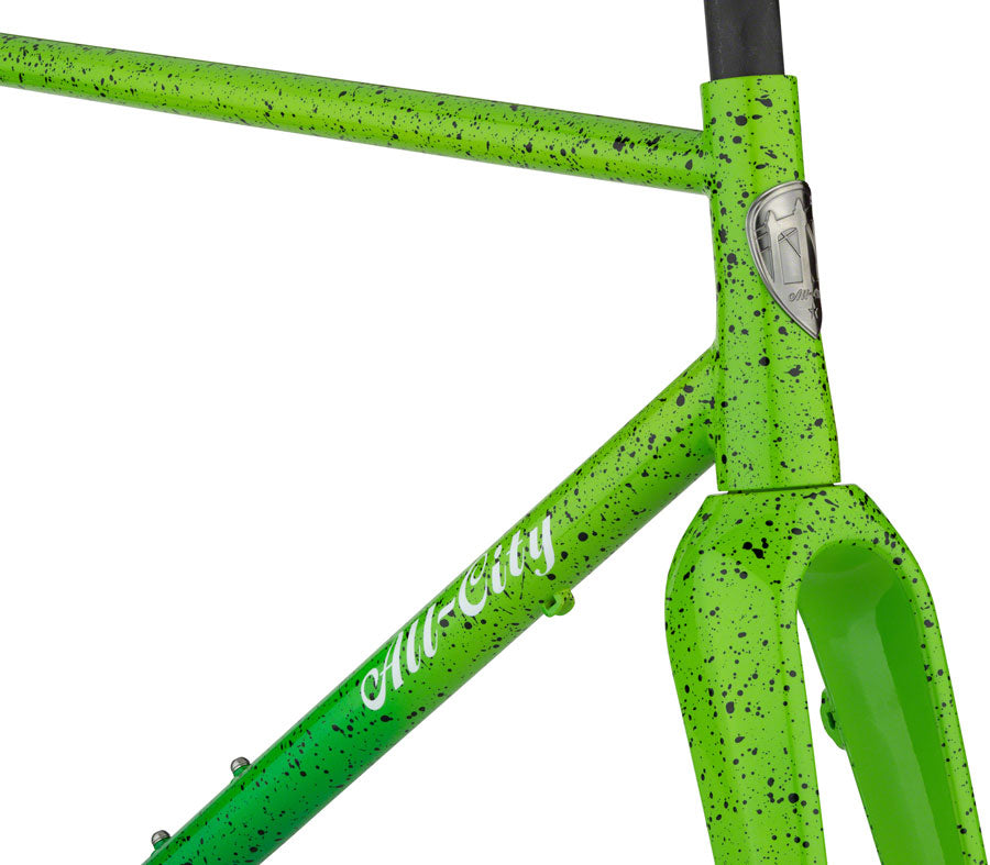 All-City Nature Boy A.C.E. Frameset - 700c, Steel, Green Fade Splatter, 52cm