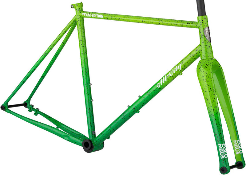 All-City Nature Boy A.C.E. Frameset - 700c, Steel, Green Fade Splatter, 52cm