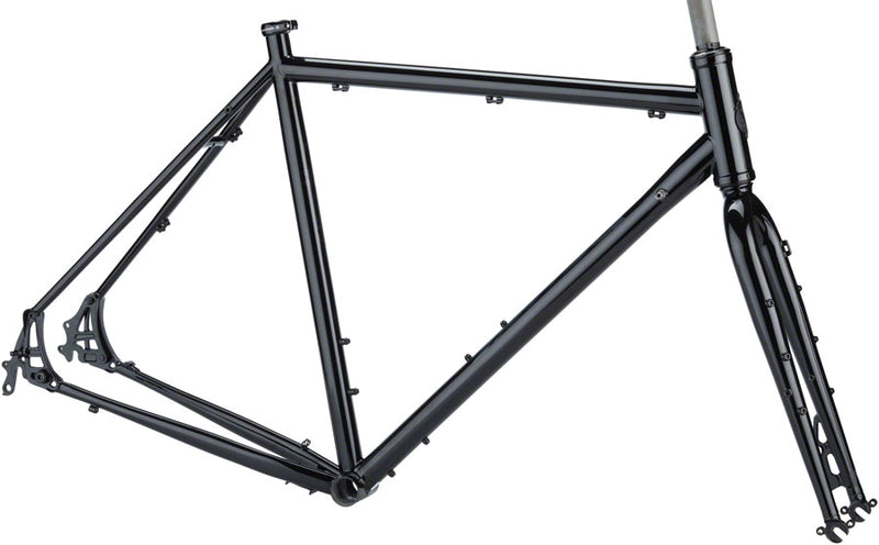 Salsa Marrakesh Frameset - 700c, Steel, Black, 52cm