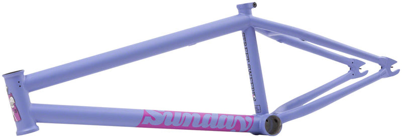 Sunday Street Sweeper BMX Frame - 21" TT, Blue/Lavender