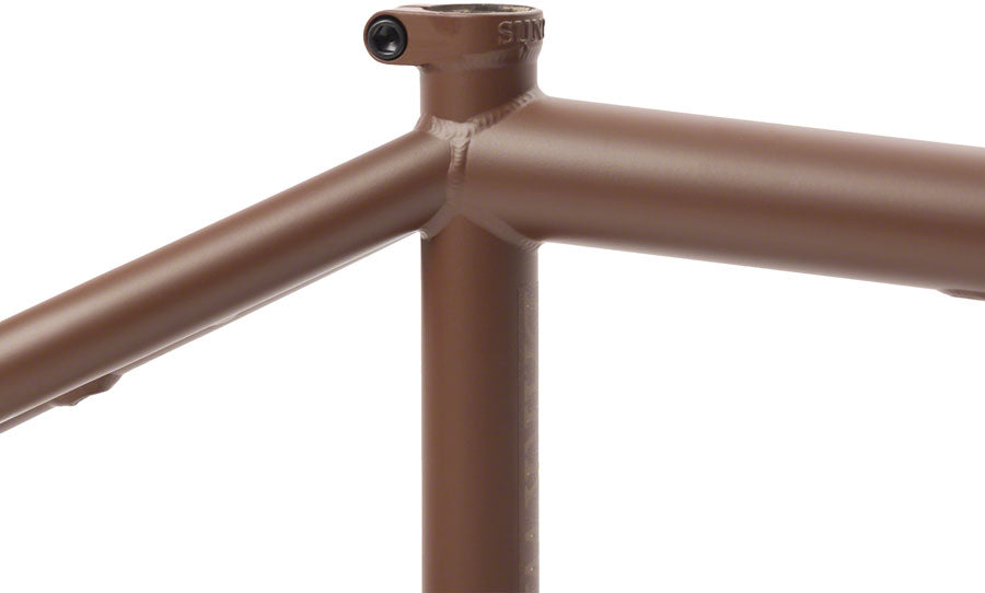 Sunday Darkwave BMX Frame - 21" TT, Matte Dark Brown