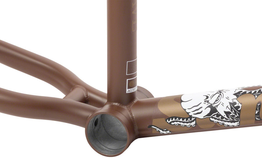 Sunday Darkwave BMX Frame - 21.25" TT, Matte Dark Brown