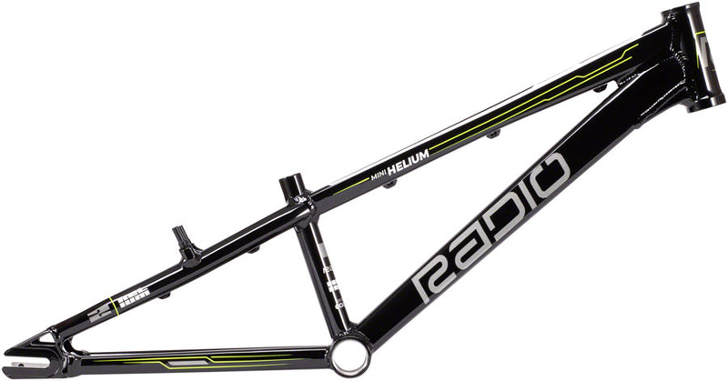 Radio BMX Raceline Helium BMX Race Frame - Mini, 17.6" TT, Black