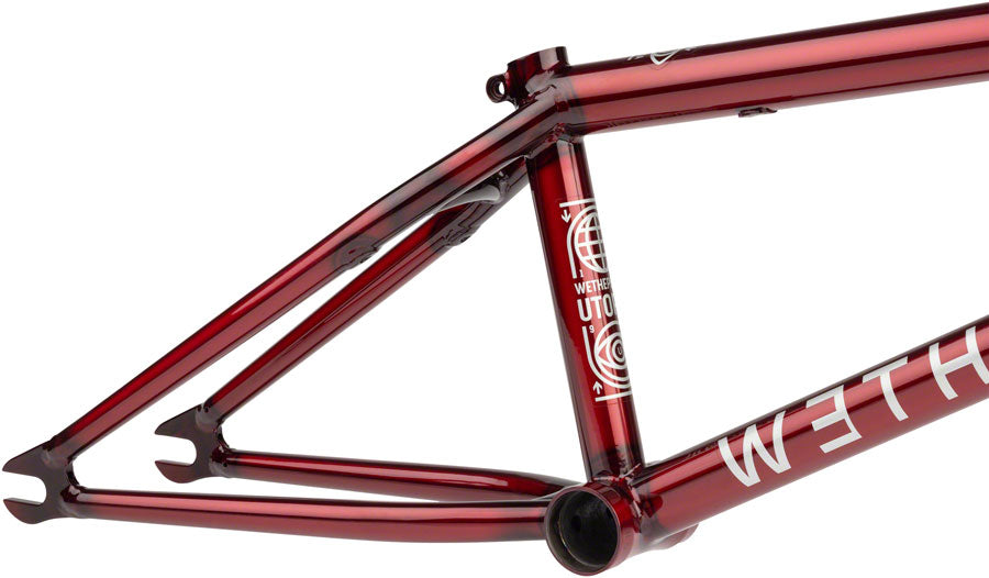 We The People Utopia Hybrid BMX Frame - 20.5" TT, Translucent Red