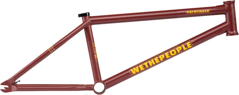 We The People Pathfinder BMX Frame - 20.75" TT, Matte Burgundy