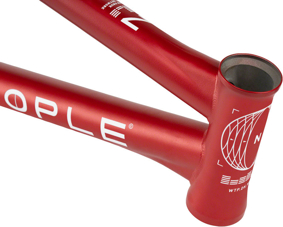 We The People Network BMX Frame - 20.5" TT, Matte Metallic Red