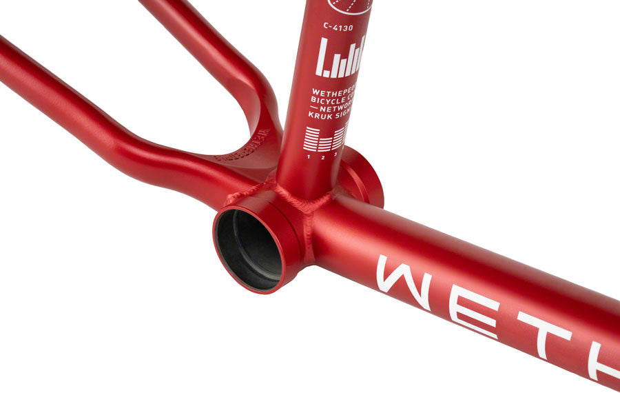 We The People Network BMX Frame - 20.5" TT, Matte Metallic Red