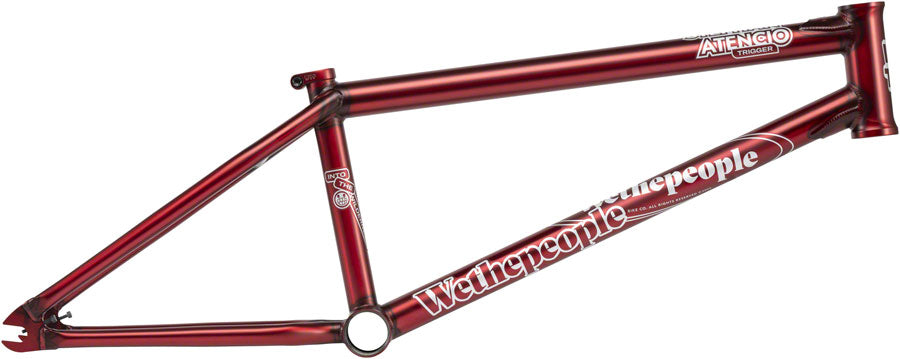 We The People Trigger BMX Frame - 20.5" TT, Matte Translucent Red