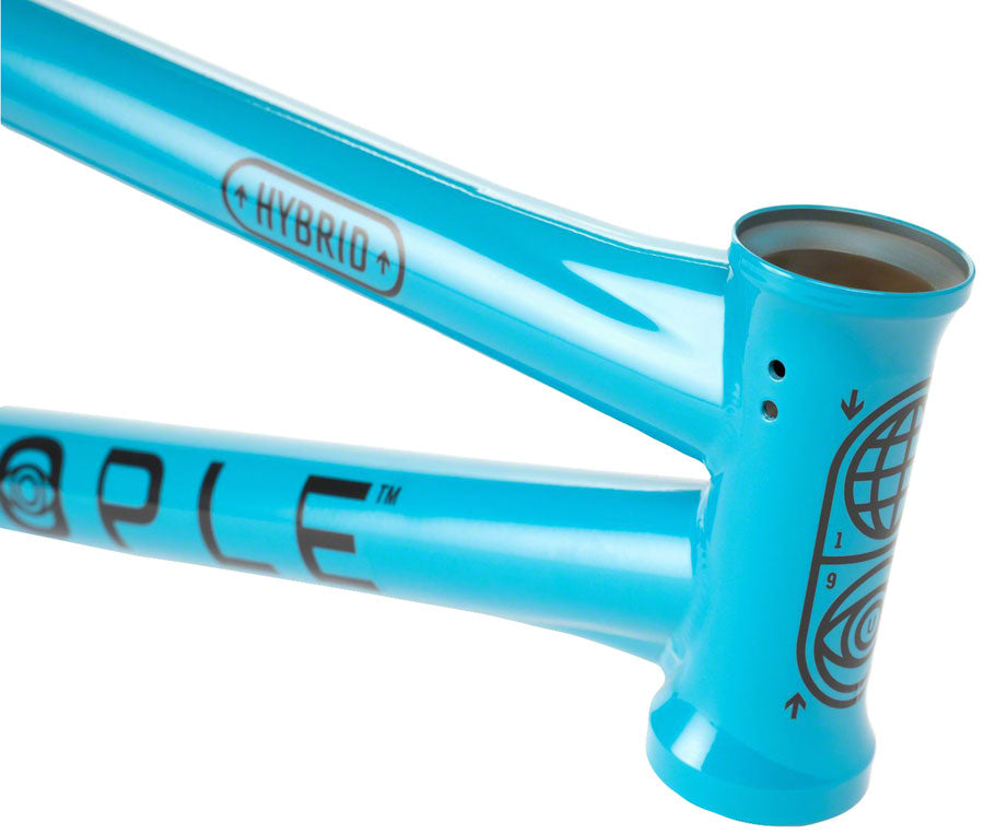 We The People Utopia Hybrid BMX Frame - 20" TT, Neon Teal