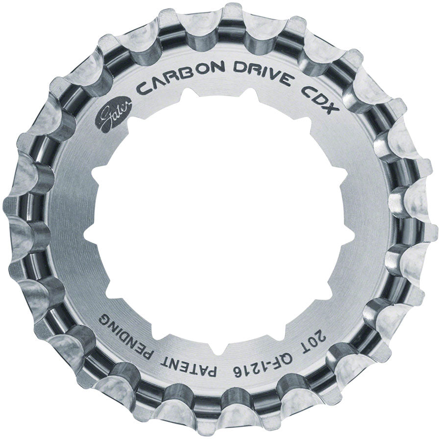 Gates Carbon Drive CDX:EXP Centerlock Rear Sprocket - 20t, Rohloff Splined, Silver