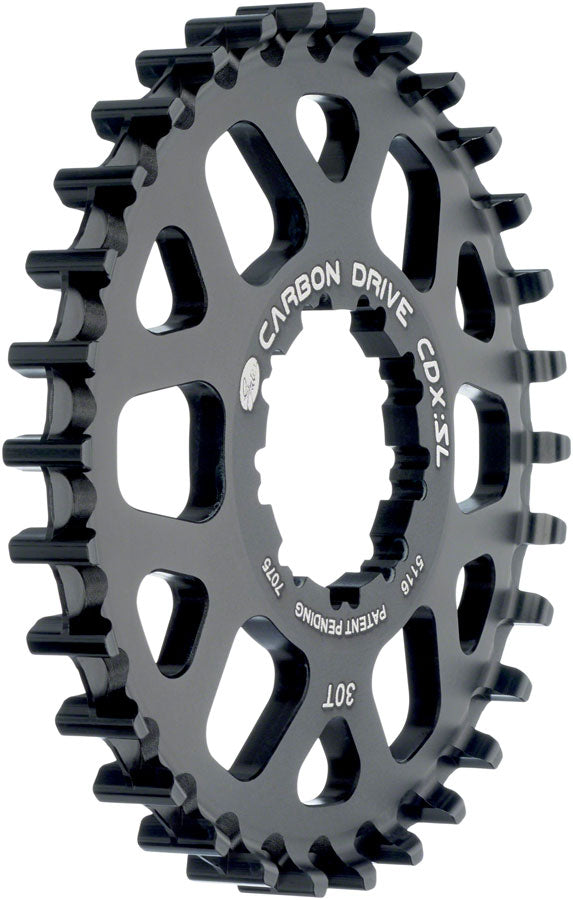 Gates Carbon Drive CDX:SL CenterTrack Freehub 9-Spline Rear Sprocket - 30t, Shimano 9-Spline, Black