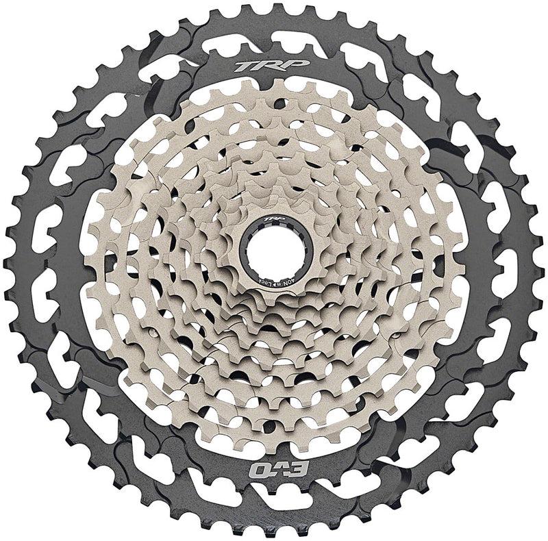 TRP CS-M9050-12 EVO Cassette - 12-Speed 10-52t MicroSpline Compatible Silver/BLK