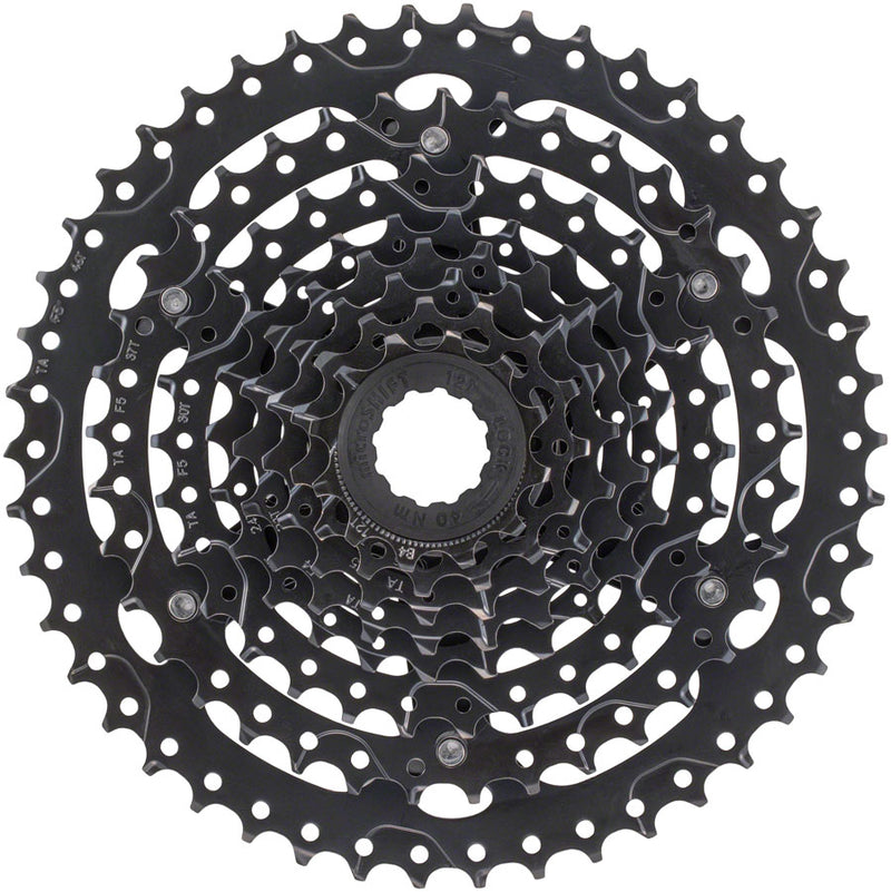 microSHIFT Acolyte Cassette - 8 Speed, 12-46t, Black, ED Coated