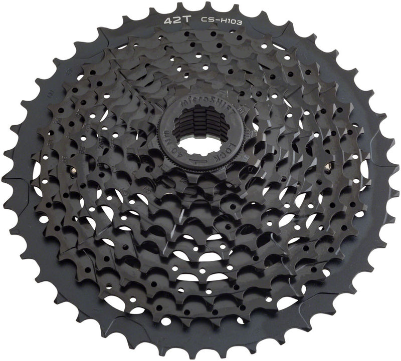 microSHIFT H10 Cassette - 10 Speed, 11-42t, Black