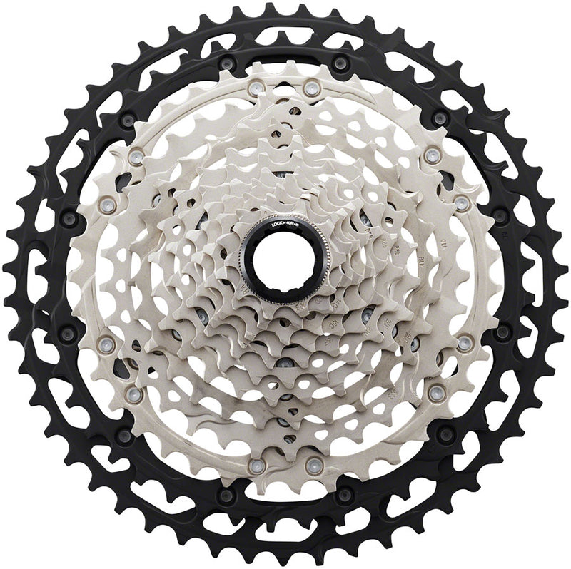 Shimano XT CS-M8100 Cassette - 12-Speed, 10-45t, Silver/Black, Micro Spline