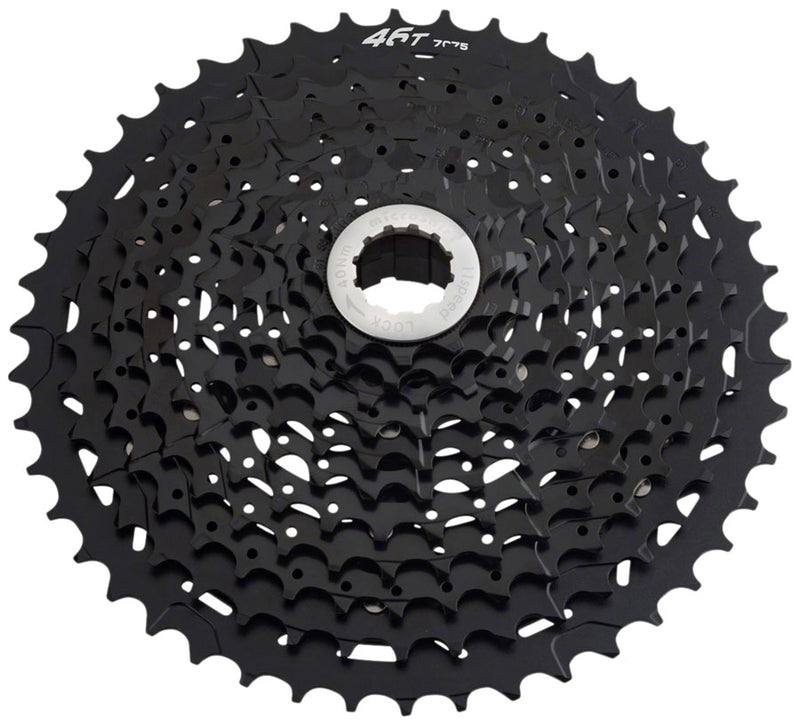 microSHIFT G11 Cassette - 11 Speed, 11-46T, Alloy Spider, Black, ED Coated