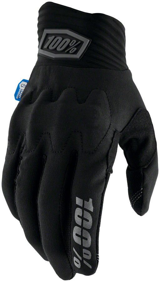 100% Cognito Smart Shock Gloves - Black, Full Finger, Small