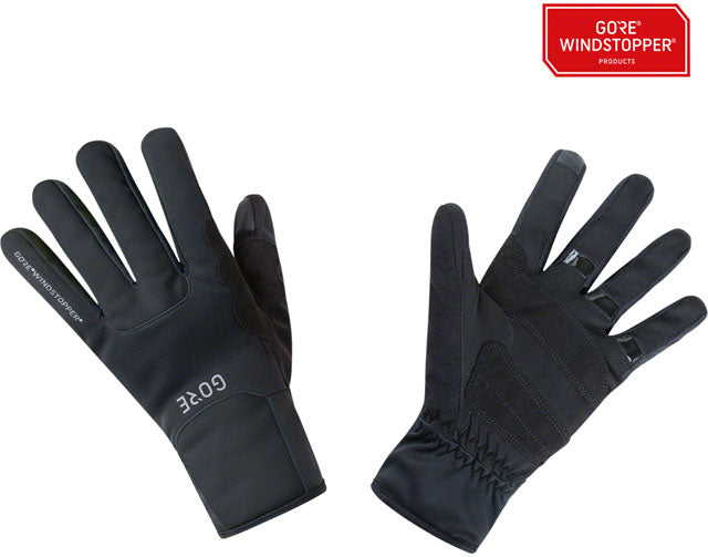 GORE M WINDSTOPPER Thermo Gloves - Black, Full Finger, X-Small-0