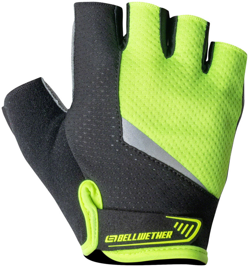 Bellwether Ergo Gel Gloves - Hi-Vis, Short Finger, Men's, Large