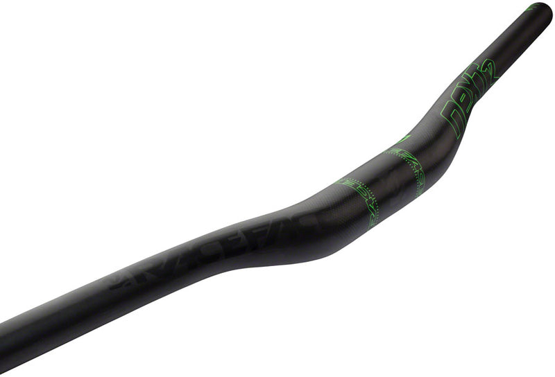 RaceFace NEXT R 35 Carbon Riser Handlebar - 35 x 800mm, 20mm Rise, Green