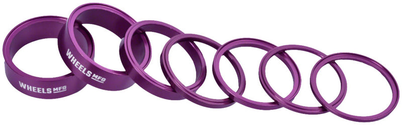 Wheels Manufacturing StackRight Headset Spacer Kit - Purple