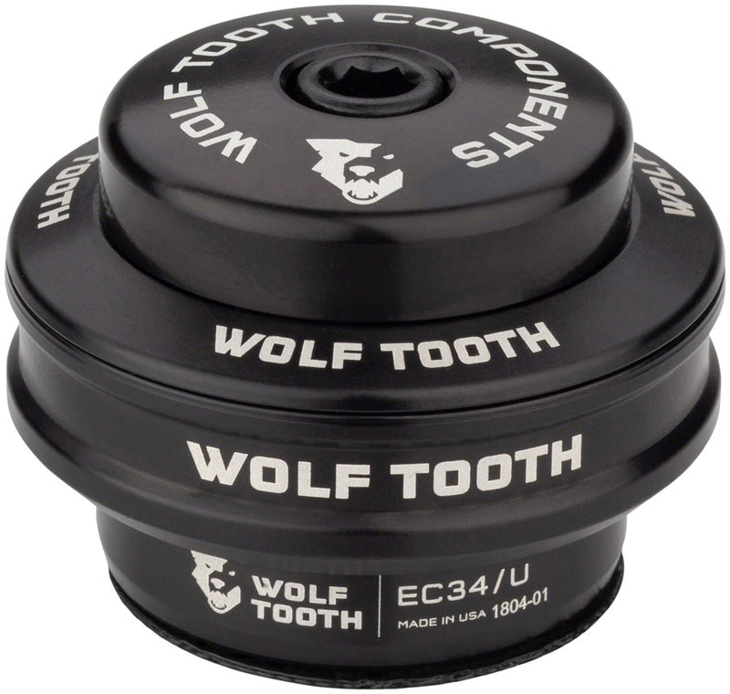 Wolf Tooth Premium Headset - EC34/28.6 Upper, 16mm Stack, Black