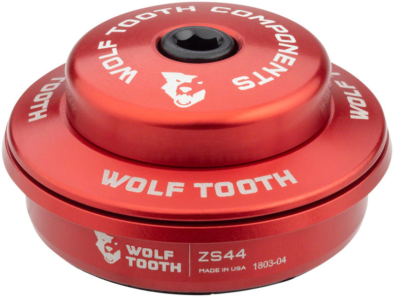 Wolf Tooth Performance Headset - ZS44/28.6 Upper, 6mm Stack, Red