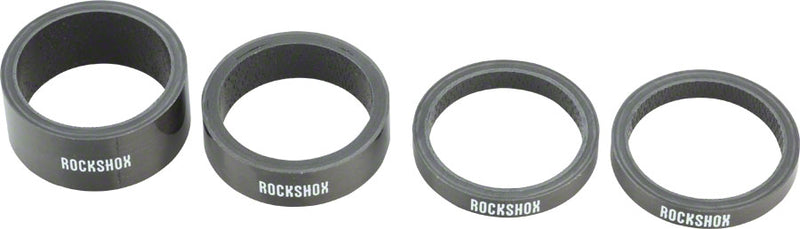 RockShox UD Carbon Headset Spacer Set, Includes 5mm x 2, 10mm x 1, 15mm x 1